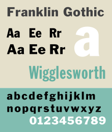 franklin gothic font family